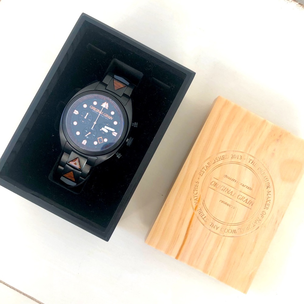 Original Grain Men’s Watch ~ Grainmaster Sapele 44mm